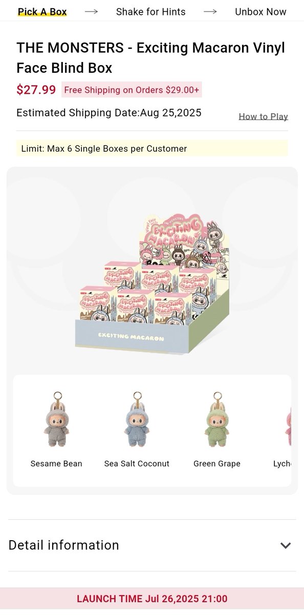labubudrops's tweet image. Saturday Drop Confirmed!
July 26 - Labubu Macarons on Pop Now (app-only)
Time:
7 PM PDT
8 PM MDT
9 PM CDT
10 PM EDT