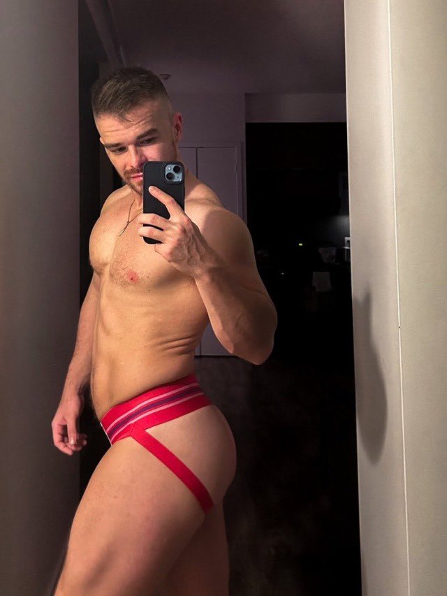 #jock #jockstrap #briefs #gay #underwear #naked #bulge #arse #bum #ass #cock #balls