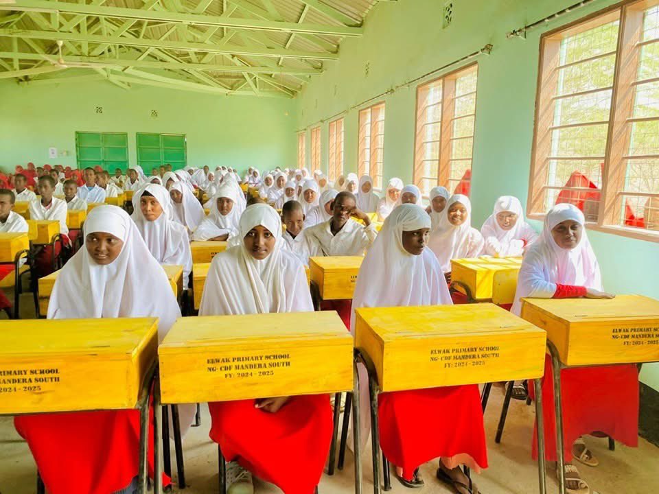 Elwak DEB Junior School in Mandera South Constituency is shining; the facelift is real …We are empowering our society through education by any means necessary… equipping schools and developing school infrastructure improves the learning environment and enables learners to