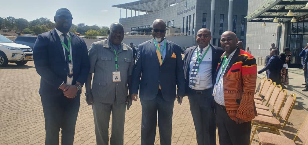 AU_ECOSOCC's tweet image. 📍Lilongwe, #Malawi 🇲🇼 | 24 July 2025
Representing the Head of the @AU_ECOSOCC Secretariat, Dr. Abraham Herano (Programs Officer), Mr. Mutale Muloshi (Head of Admin, HR and Finance) joined Honorable Dr. Elijah Muchima (Minister of Health @mohzambia), Amb. Panji Kaunda (Zambia…