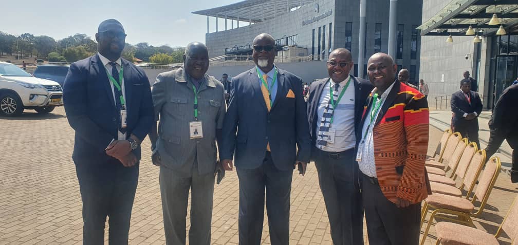 AU_ECOSOCC's tweet image. 📍Lilongwe, #Malawi 🇲🇼 | 24 July 2025
Representing the Head of the @AU_ECOSOCC Secretariat, Dr. Abraham Herano (Programs Officer), Mr. Mutale Muloshi (Head of Admin, HR and Finance) joined Honorable Dr. Elijah Muchima (Minister of Health @mohzambia), Amb. Panji Kaunda (Zambia…