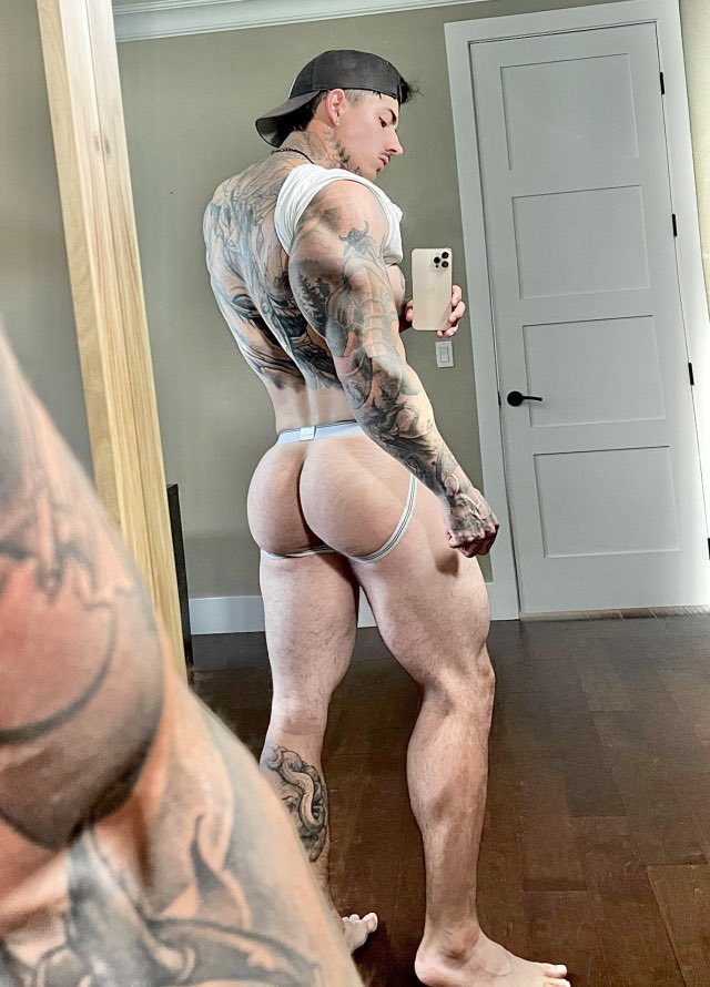 #jock #jockstrap #briefs #gay #underwear #naked #bulge #arse #bum #ass #cock #balls