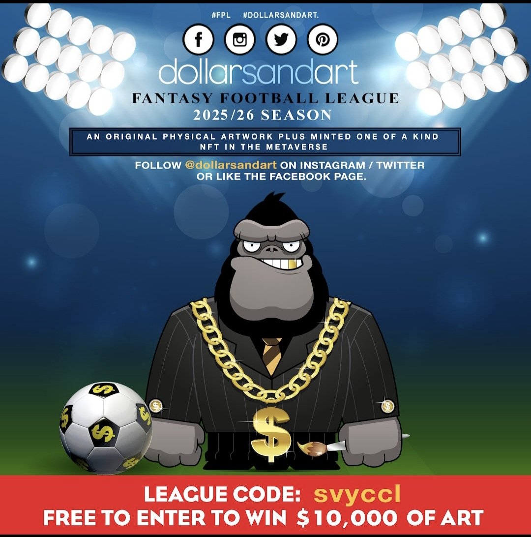 <a href="/OfficialFPL/">Fantasy Premier League</a> This free to enter shot @ $10k is  🔥🔥🔥 our 13th <a href="/OfficialFPL/">Fantasy Premier League</a> mini-league "Free entry WIN $10K $&amp;Art"? Simply use the link below and you'll be added automatically after you've entered! fantasy.premierleague.com/leagues/auto-j…
Good luck all &amp; have a gr8 season
#FPLCommunity
#War2 #free #win