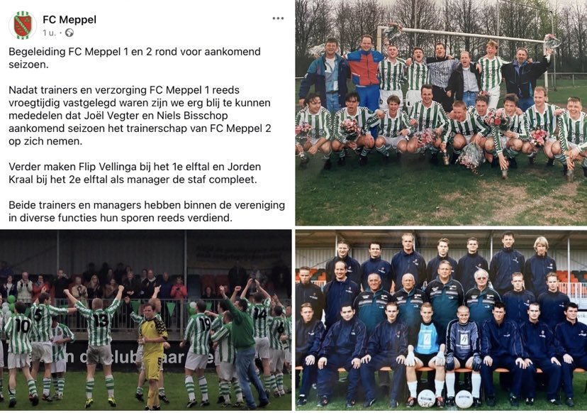 De cirkel is rond. Terug bij de club waar het als speler en trainer allemaal is begonnen. 🟢⚪️ <a href="/FCMeppel/">FC Meppel</a>