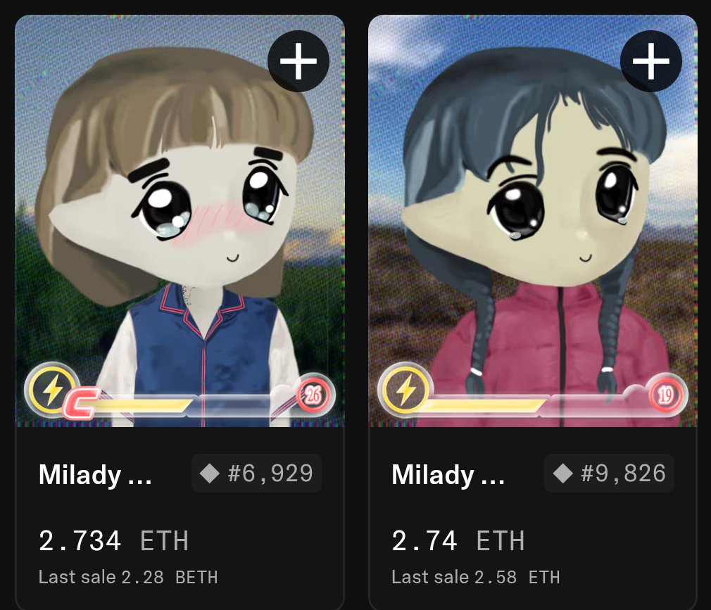 blade_toxic2's tweet image. you don&apos;t own enough miladys