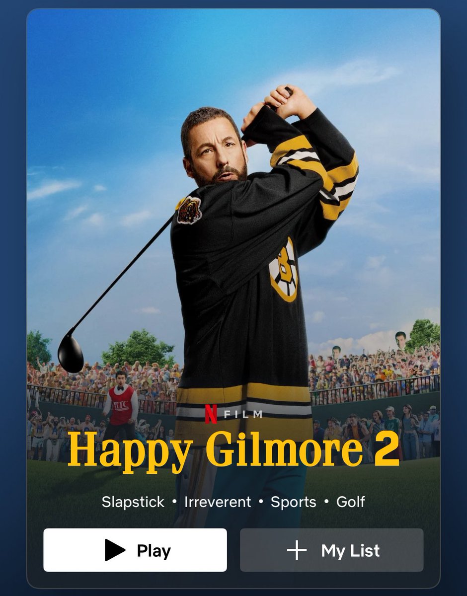 ScoreAddictsPod's tweet image. Today’s the day! Happy Gilmore 2! Can’t wait to watch and we will have a review next week on the show.
#HappyGilmore