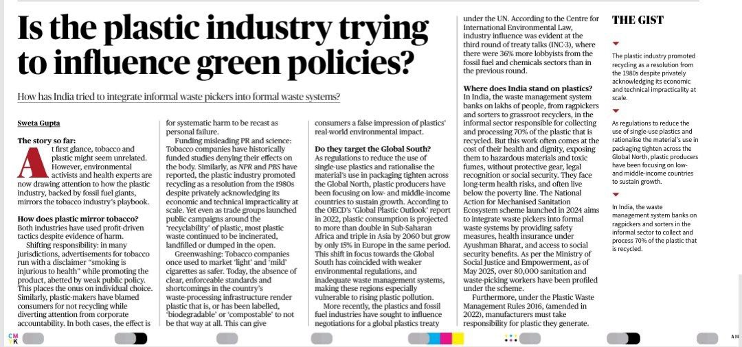 _upsc_focus's tweet image. #Environment #PlasticWaste #Greenwashing #PT #UPSC