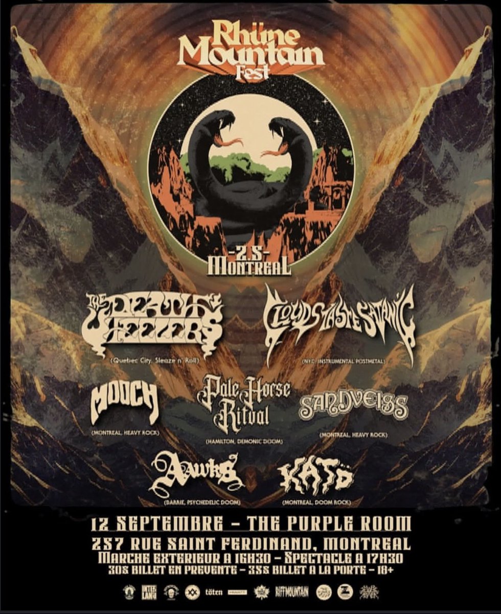 Black Throne Productions (@_blackthrone_) on Twitter photo End your summer in style at Rhüne Mountain Fest 2.5 in Montreal! End your summer in style at Rhüne Mountain Fest 2.5 in Montreal!