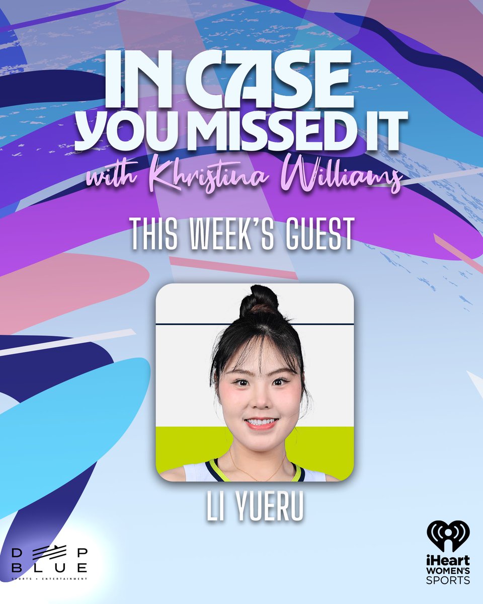 In Case You Missed It with Khristina Williams (@icymiwithkw) on Twitter photo Today on the show, <a href="/Khristina/">Khristina Williams</a> talks with <a href="/DallasWings/">Dallas Wings</a> center Li Yueru about her trade from Seattle, teaming up with Paige Bueckers, and her journey from China to the W. She also shares her off-court goals and Yao Ming-sized ambitions.
🎧: omny.fm/shows/in-case-… Today on the show, <a href="/Khristina/">Khristina Williams</a> talks with <a href="/DallasWings/">Dallas Wings</a> center Li Yueru about her trade from Seattle, teaming up with Paige Bueckers, and her journey from China to the W. She also shares her off-court goals and Yao Ming-sized ambitions.
🎧: omny.fm/shows/in-case-…
