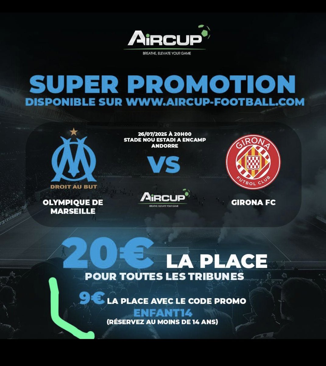 bcnFD's tweet image. AMIS MARSEILLAIS !
Pour ceux qui sont en vacances en Catalogne, les promoteurs font une super offre pour le match de demain contre Girona à Andorre.
L'OM sera basé à Sitges et vient avec tout le monde. Les prix sont bons et collent avec Andorre 😁 pour ceux qui savent...
Enjoy !