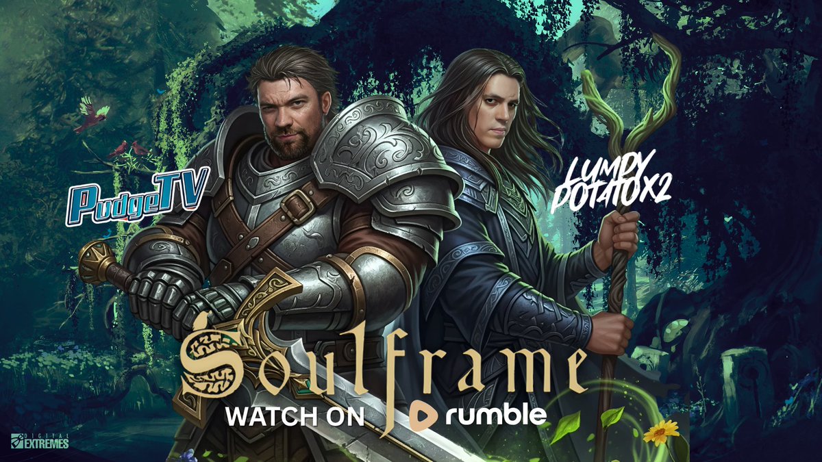 LumpyPotatoX2 (@thelumpypotato) on Twitter photo Get ready, <a href="/GamingOnRumble/">Gaming on Rumble 🏴☠️</a> !
This Sunday, I'm teaming up with <a href="/UnclePudge_/">PudgeTV</a> to bring you an exclusive look at <a href="/PlaySoulframe/">Soulframe</a> Early Access co-op gameplay—ONLY on <a href="/rumblevideo/">Rumble 🏴☠️</a> !
Dive into the new dark fantasy MMORPG from the creators of Warframe. We're talking visceral combat, Get ready, <a href="/GamingOnRumble/">Gaming on Rumble 🏴☠️</a> !
This Sunday, I'm teaming up with <a href="/UnclePudge_/">PudgeTV</a> to bring you an exclusive look at <a href="/PlaySoulframe/">Soulframe</a> Early Access co-op gameplay—ONLY on <a href="/rumblevideo/">Rumble 🏴☠️</a> !
Dive into the new dark fantasy MMORPG from the creators of Warframe. We're talking visceral combat,