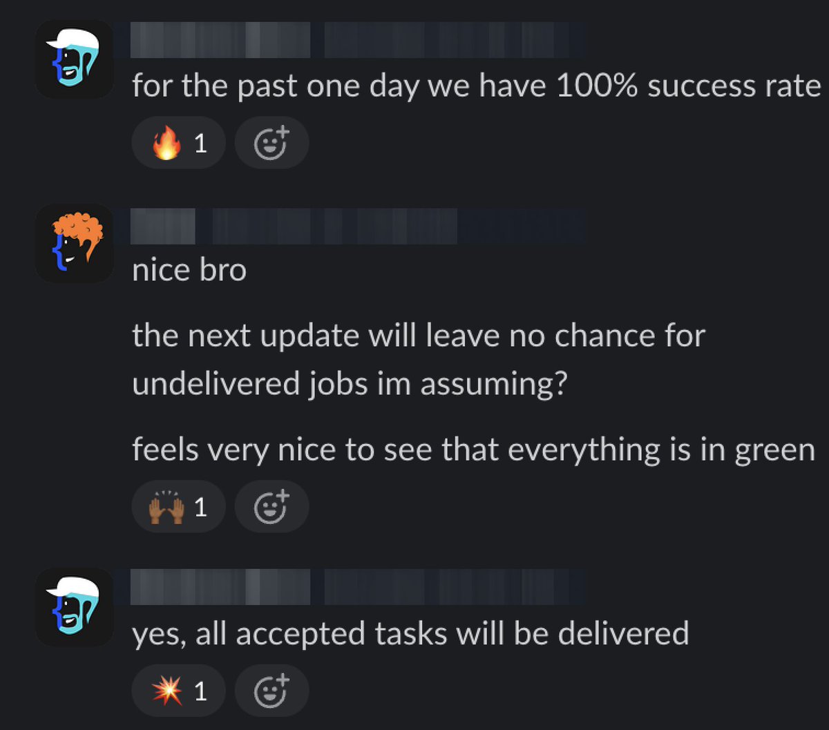 Wach_AI's tweet image. 100% task delivery. No drops. No dead jobs.
WachAI is going full green on the board💚