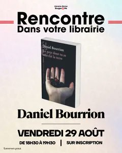 Première rencontre publique à l'occasion de la parution du "Pays dont tu as marché la terre" à Angers le vendredi 29 août 2025, à partir de 18h30, Librairie Richer - Rougier &amp; Plé — viendez.

librairie-richer.com/rencontres/413…