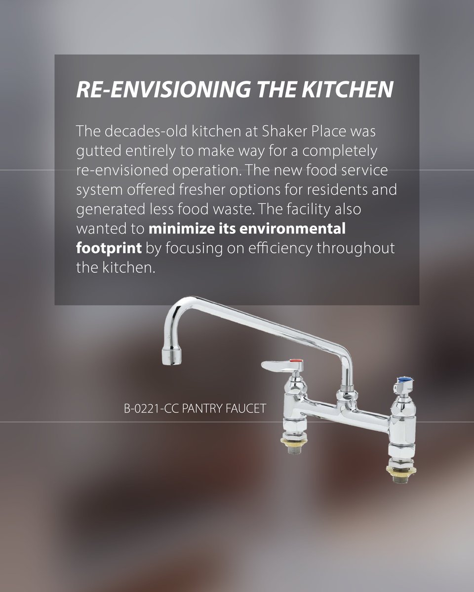TSBrass's tweet photo. From prep to plate, efficiency matters.
At Shaker Place Rehabilitation and Nursing Center, T&amp;S Brass products help streamline the kitchen workflow and reduce water usage - keeping performance high and waste low.
#RealResults #CustomerSpotlight #SustainabilityInAction #TSBuilt https://t.co/vzpNRGQmnb