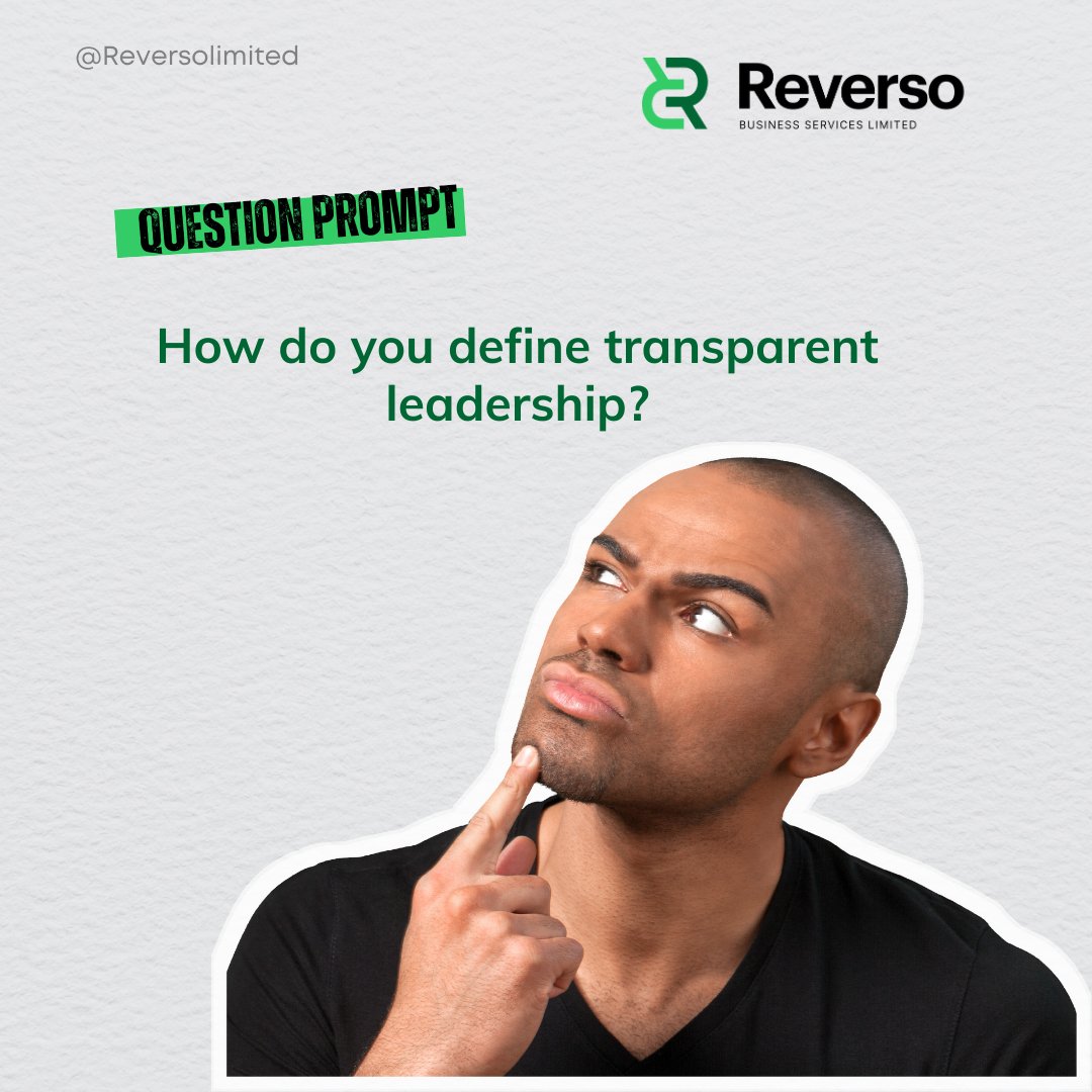 ReversoLimited's tweet image. How do you define transparent leadership?

Drop your thoughts in the comments, we’d love to hear your perspective! 

#LeadershipMatters #EngagementFriday #Leadership