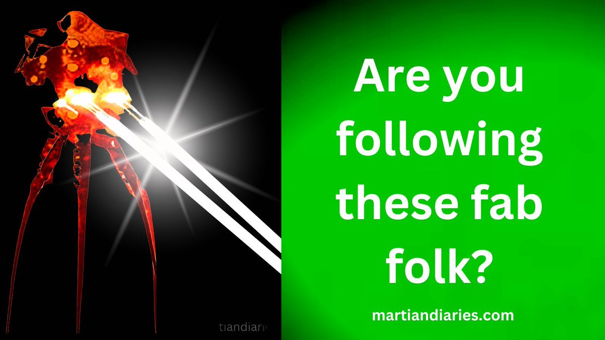 martiandiaries's tweet image. #FF @MatthewAMullins @warrior_orion @AAnagha197 @Country2018gal @space_cooper @ghinson1 @SMRevolinski @devin_salesman @JessSFrankel @DenorrisDarkley @Sweetgrass_Kid @JohnFra23673605 @EllenLloydAP @barbiesway @MartinG8177 @peterzburg @authorelaina @CovillEmma @creswelllyn