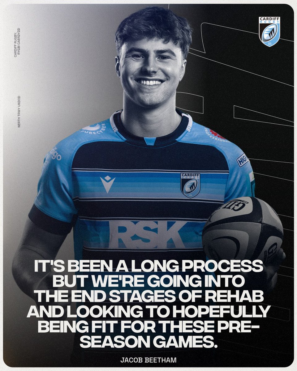 Cardiff_Rugby's tweet image. Following an injury-plagued season, Jacob Beetham is excited to be nearing a return to fitness.
🔗 cardiffrugby.wales/news/beetham-c…