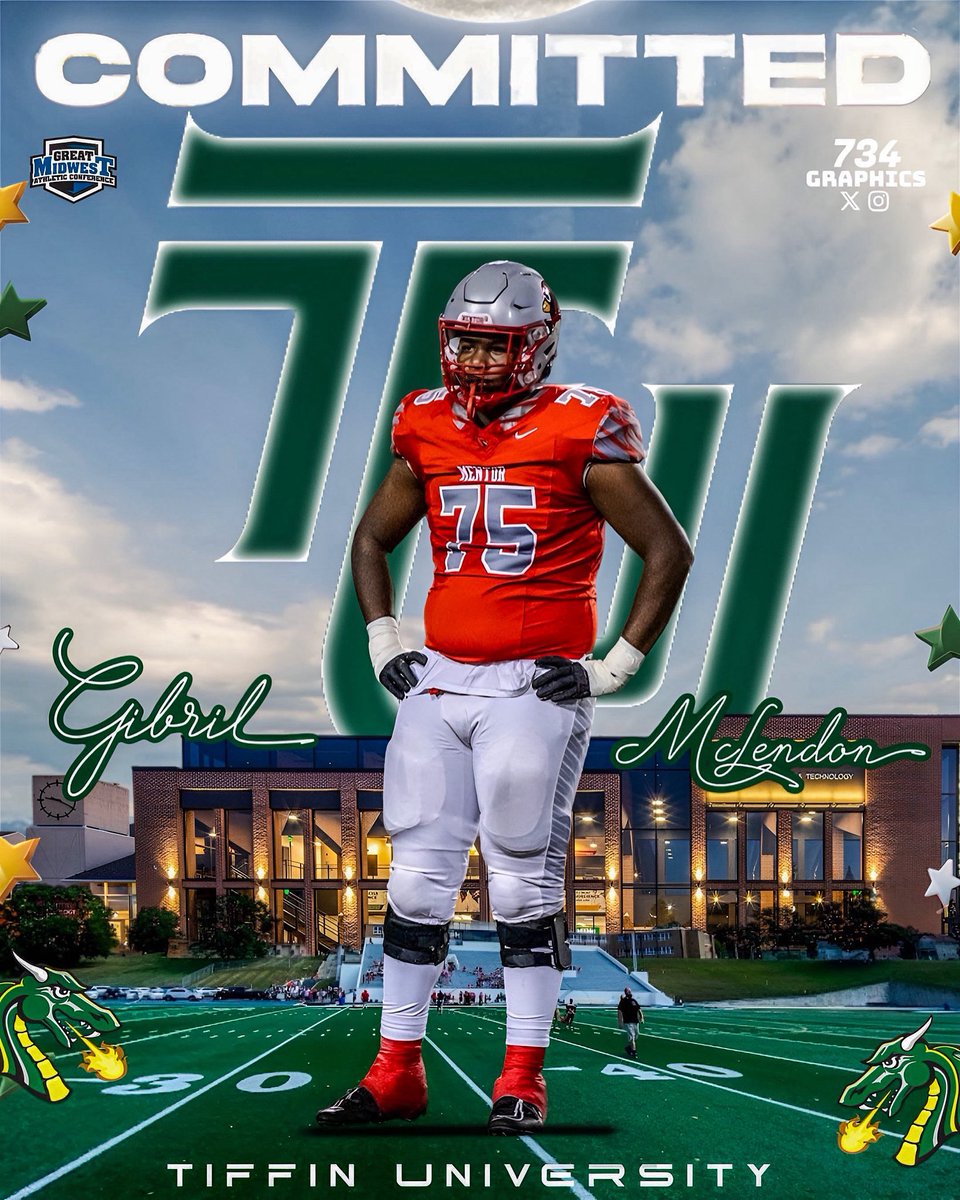 Gibril McLendon (@mclendon_gibril) on Twitter photo Extremely proud to announce my commitment to Tiffin University!! <a href="/coachrufenerTU/">Caleb Rufener</a> <a href="/Coach_Ekkens/">Brett Ekkens</a> <a href="/Coach_MattGray/">Matt Gray</a> Extremely proud to announce my commitment to Tiffin University!! <a href="/coachrufenerTU/">Caleb Rufener</a> <a href="/Coach_Ekkens/">Brett Ekkens</a> <a href="/Coach_MattGray/">Matt Gray</a>