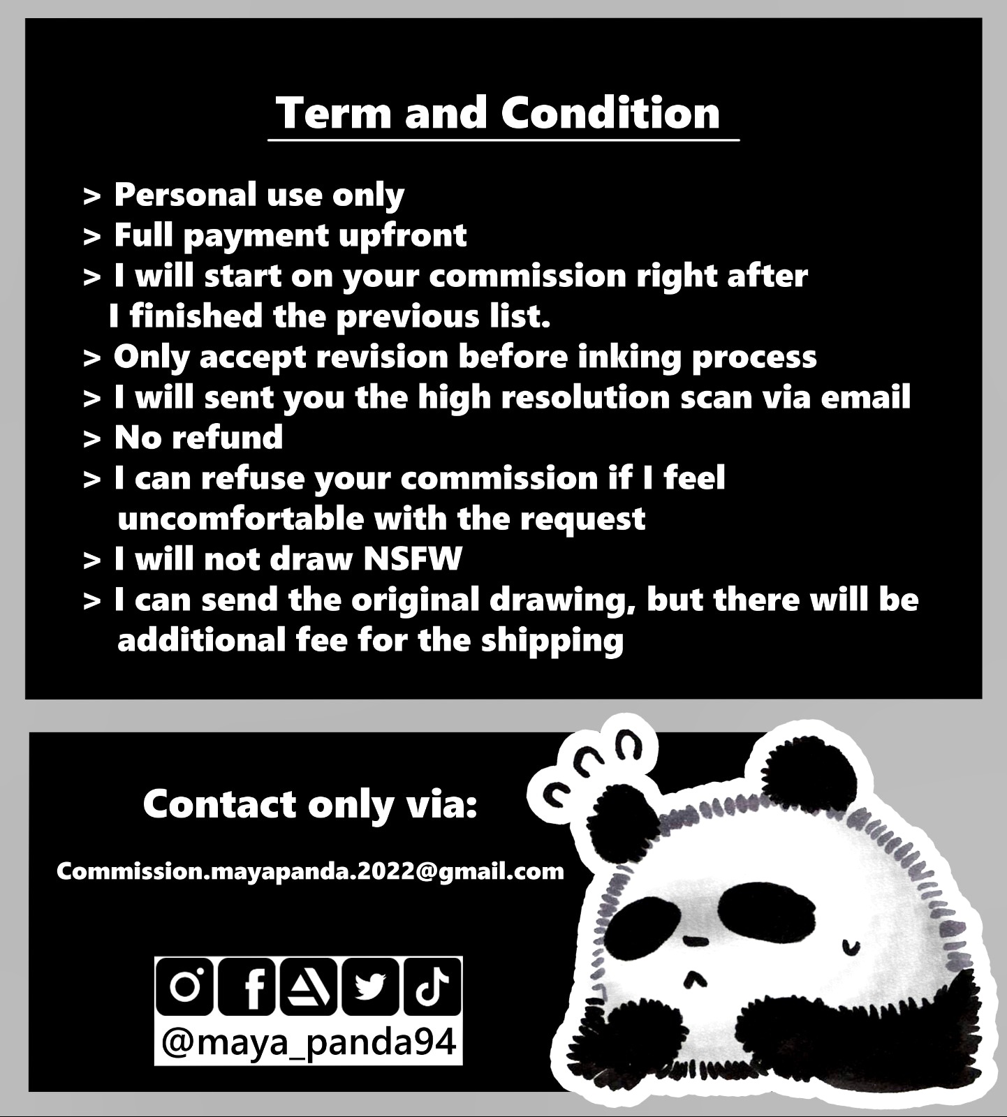 Maya 🐼 ((Commission OPEN)) (@maya_panda94) / X