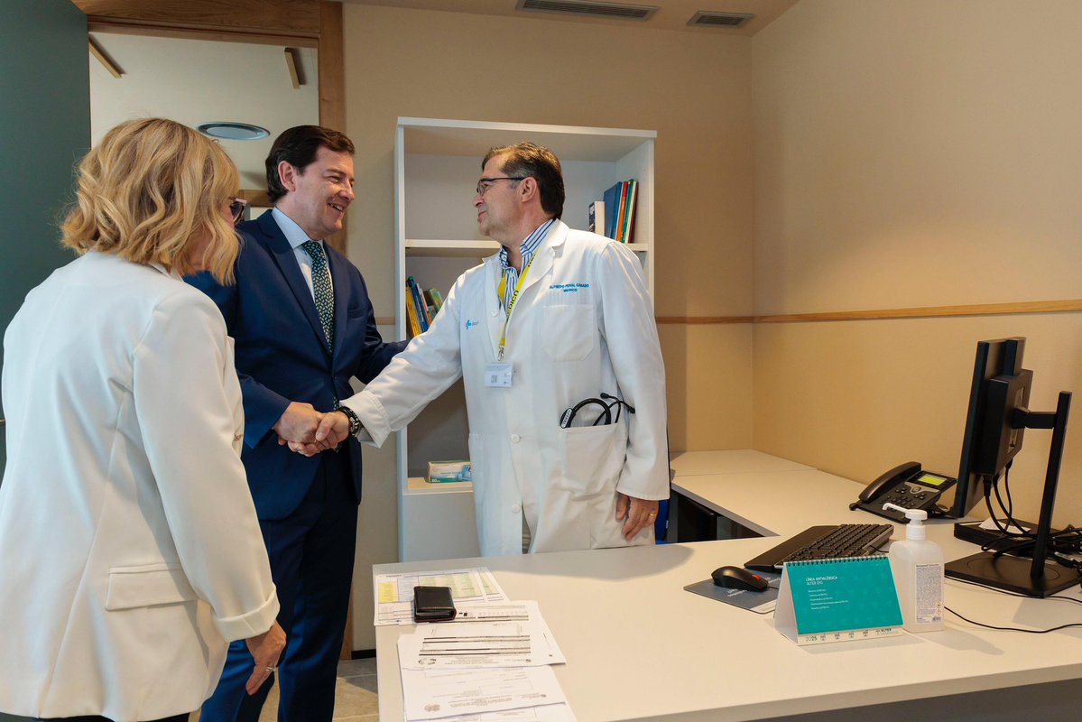 alferma1's tweet image. Hemos visitado la ampliación el Centro de Salud Pinilla-San Andrés del Rabanedo #León: +espacio, +eficiente y +sostenibilidad para mejorar la atención a más de 21.000 personas.
#CastillayLeón es ejemplo nacional en Atención Primaria, por cercanía, modernidad y eficiencia.