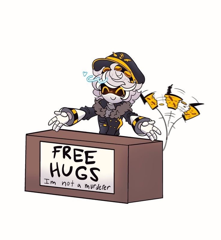 justcronax's tweet image. “Free hugs for free and not money!”

[Art: @/SD_DJA]