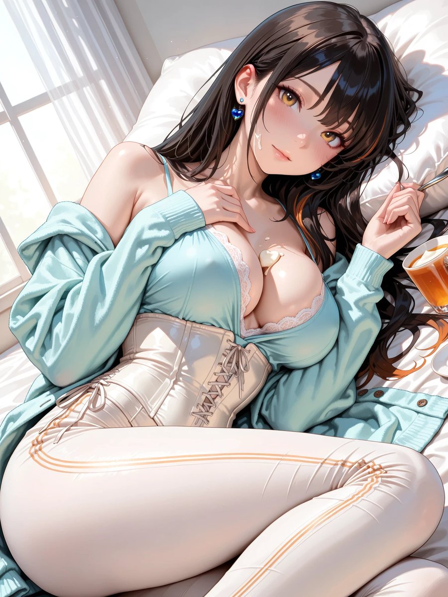 vcZYcCXkKOLxgxw's tweet image. おはよ💓胸の間…拭いて？
#AIイラスト #AIart #AIGirl