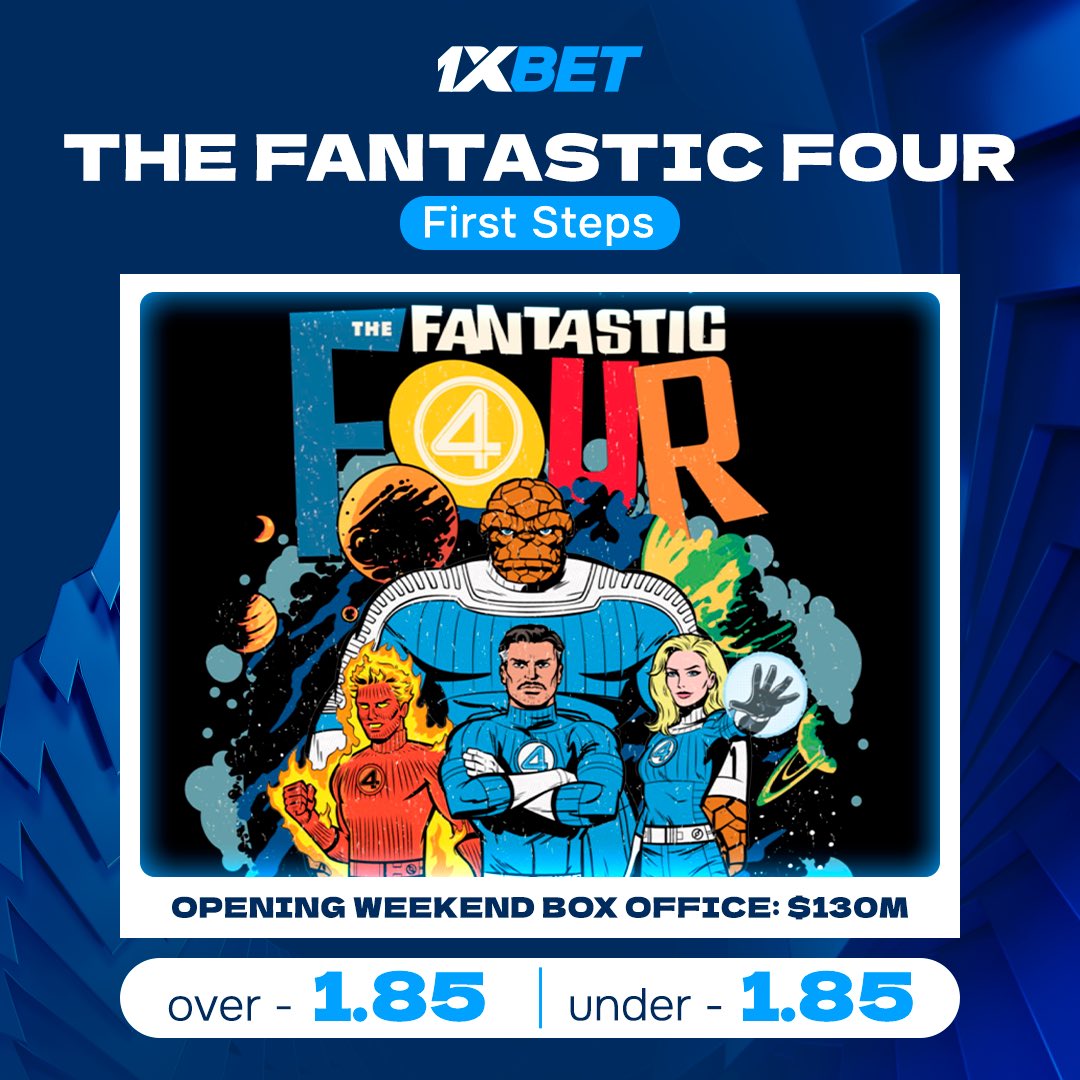 1xBet_Eng's tweet image. Special cinema bets only on 1xBet 🎬

Hit the link to find all of them ➡️ cropped.link/fantastic4bet