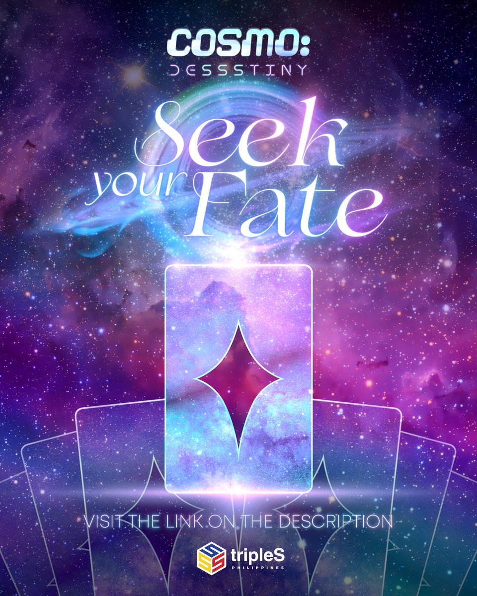 triplesphofcl's tweet image. [🕹️]

Seek answers from the Cosmos as you move through your destined path.

Seek your fate here: bit.ly/46WKqhB

#tripleS #트리플에스 #トリプルS #Seoyeon #Hayeon #DeSSStiny