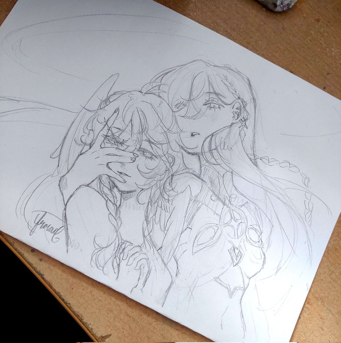 turtluxium's tweet image. Finally jumping on Istaroth and Venti wagon, decided to try turning my sketch into a full digital illustration
#Istaroth #GenshinImpact #Venti #Barbatos #DigitalFanart #GenshinFanart #art #WIP #wipart