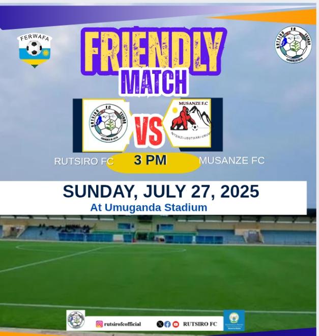 Rutsirofc2's tweet image. Here is another Friendly Match.

Come All .

#Turi ABADAHIGWA mu mihigo#