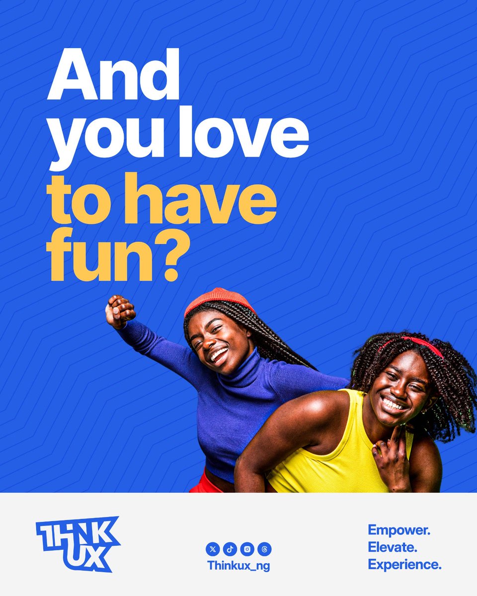 thinkUX_ng's tweet image. 🤔 Does this sound like you?
Then Thinkux is for you!!! Meet designers like you, learn, network, and grow.
Anticipate🚀
Tell a designer to tell another designer.
#thinkux is coming
