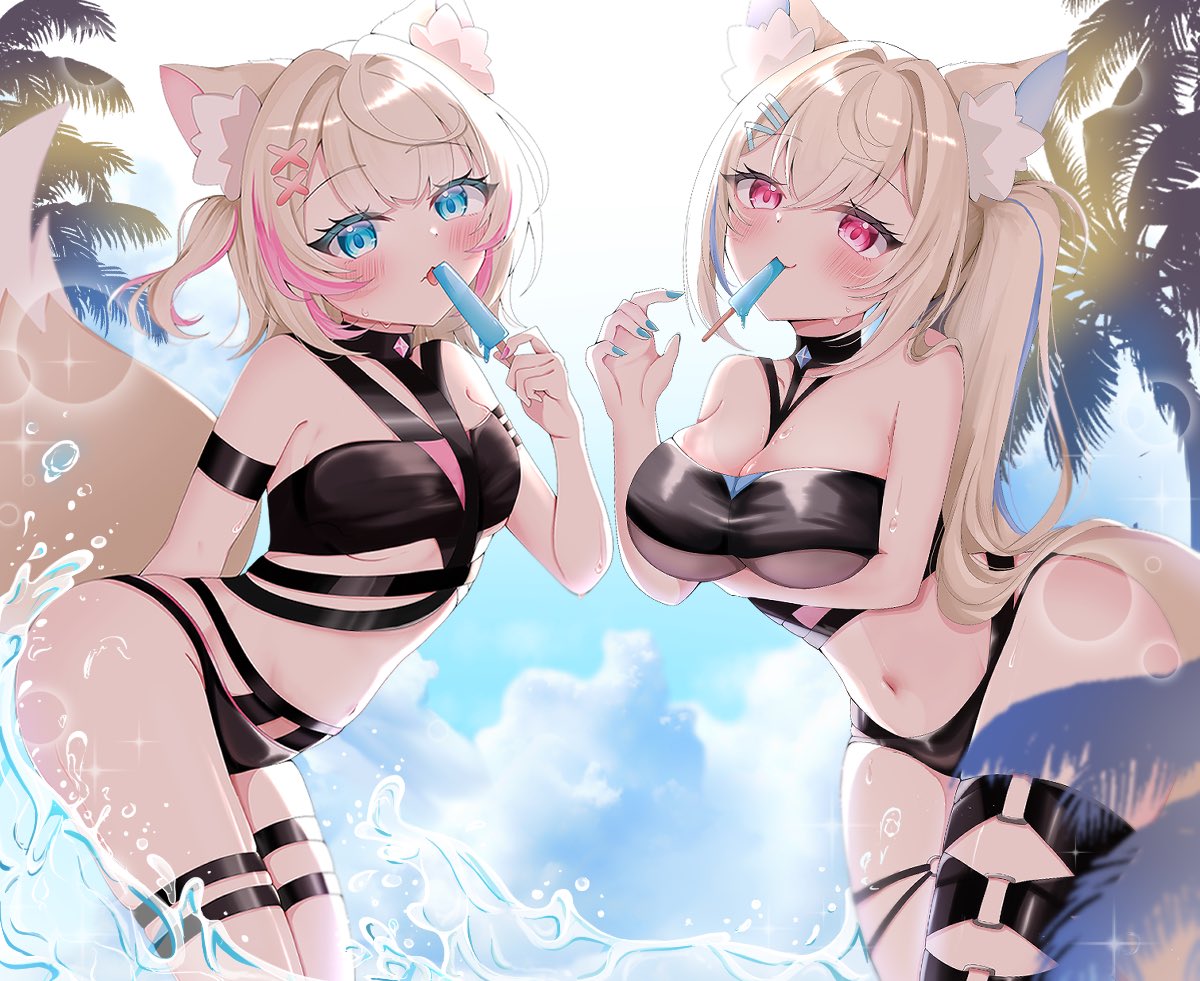 yukkenyan's tweet image. ☀️FUWAMOKO SUMMER🏝️
#FWMCpix