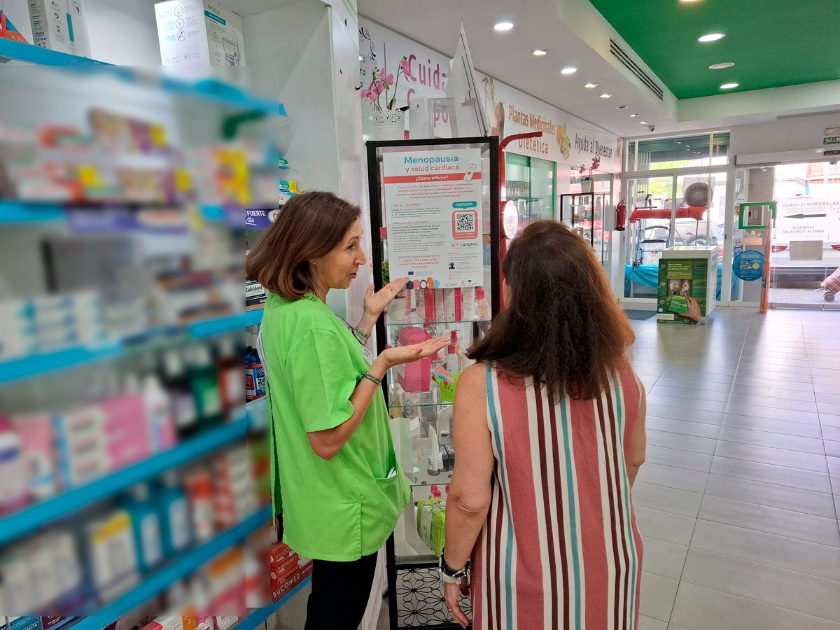 HUVMacarena's tweet image. 👉¿Eres mujer y tienes entre 40-60 años?
El proyecto CARAMEL, @InnovacionHUVM, busca mejorar la salud cardiovascular de mujeres en la #menopausia mediante la prevención inteligente y personalizada.
Gracias a las farmacias de nuestra ciudad @COF_Sevilla por ayudarnos en la…