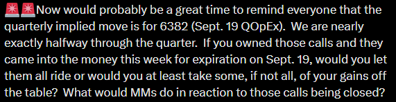 tony_mansour's tweet image. Options Mosaic for July 26, 2025
*************************************
✍️From yesterday morning's preview note:
We hit 6380 and retreated yesterday because supply exceeded demand. Now what? Well, now we likely test it again and see if supply still exceeds demand. If we…