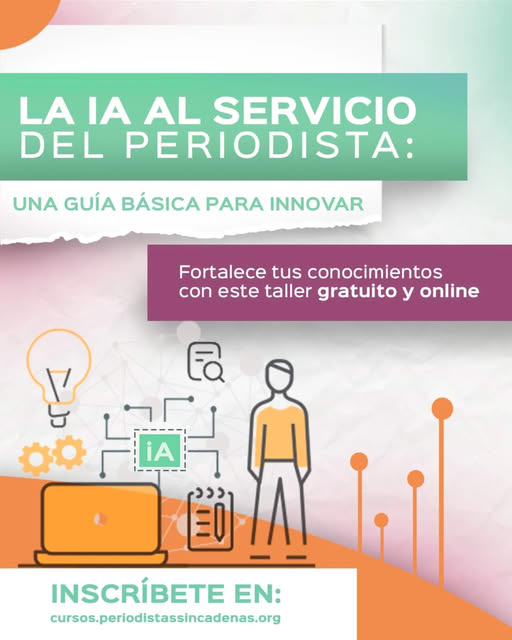 📢El periodismo no puede desconocer que hoy la IA está presente en el oficio. Juan Gómez te enseña a usarla de forma ética y eficiente en tu día a día. 

💪Inscríbete a este curso gratuito online: cursos.periodistassincadenas.org/cursos/curso-i…