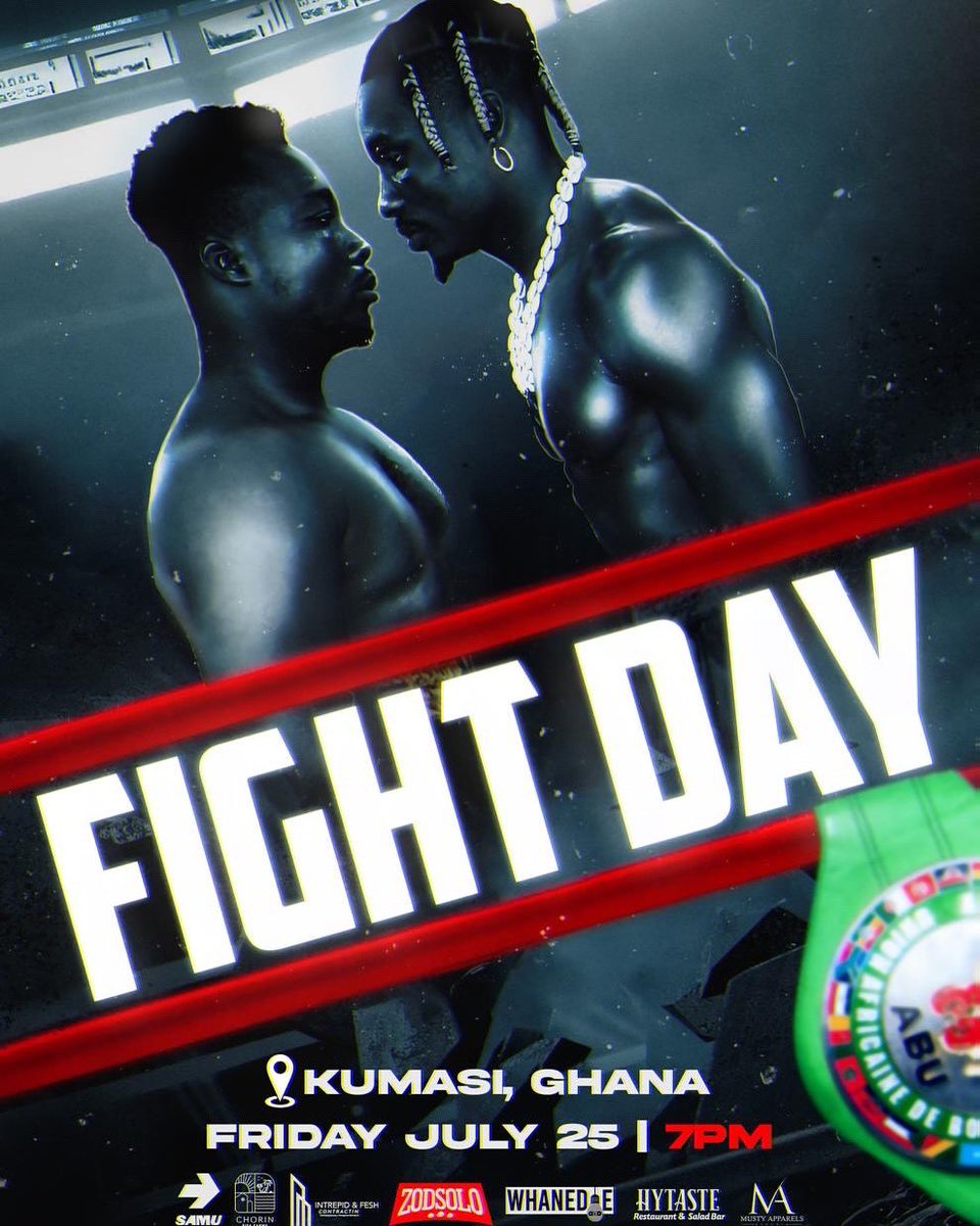 zodsolo's tweet photo. Fight day in Ghana🥊🏆 https://t.co/C1XrO6Z5U5