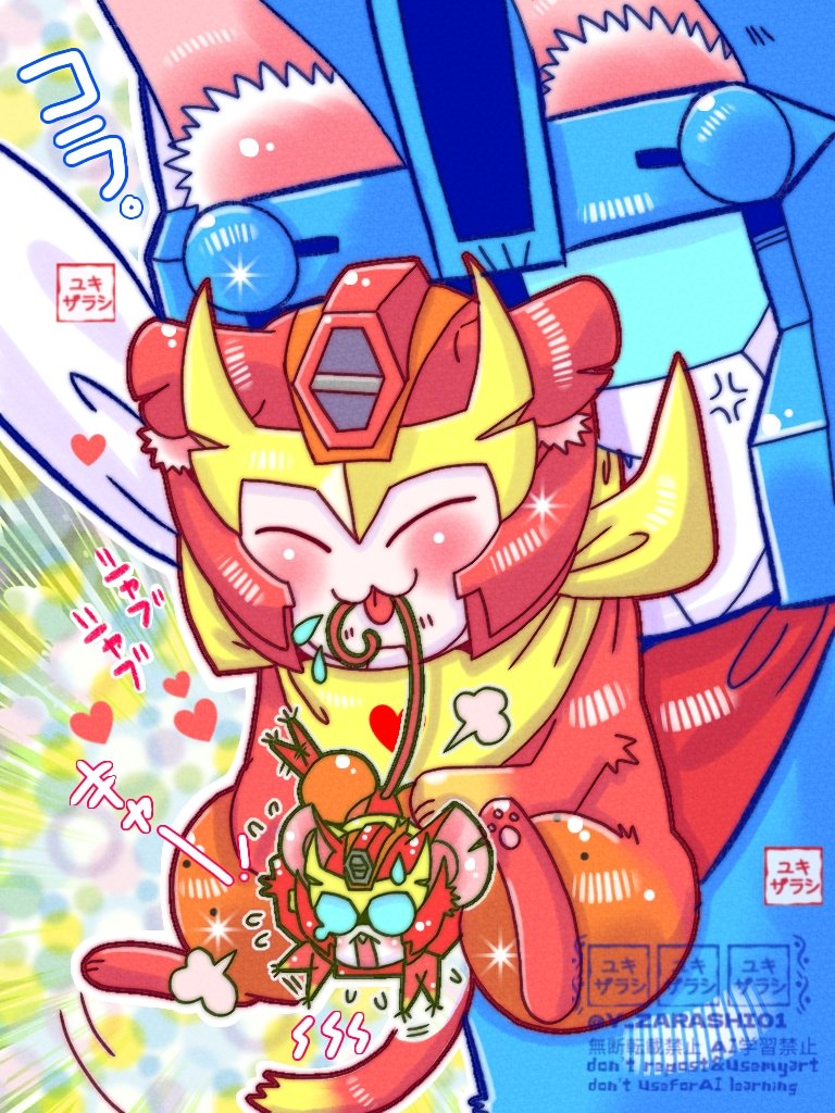 Y_ZARASHI01's tweet image. 生ネコマグナスと仔猫ロディ+ねずみロディ。