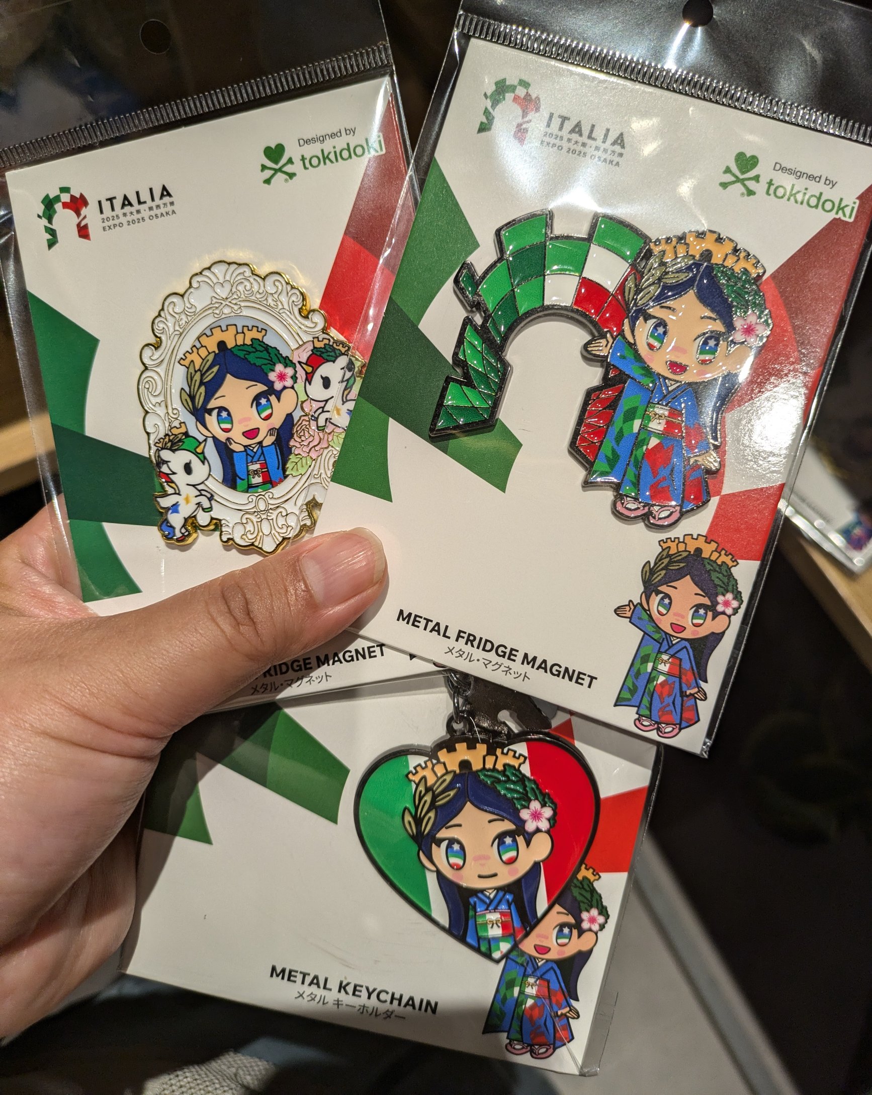 イタリアちゃん メタルキーホルダー 万博 イタリア館 EXPO 関西