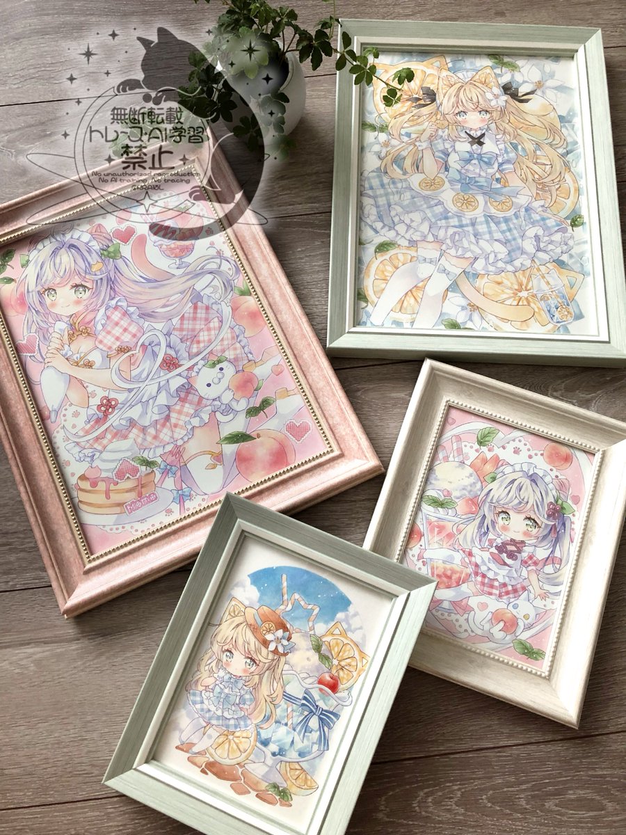 RRa13L's tweet image. 【三人展開催のお知らせ】
7/26~8/3gallery glad. さんにて
フルーツをテーマにした3人展 【Fruit Palette】を開催します🍎🍇🍋
🍏メンバー
桜雪るなさん(@ouseluna0117 )
如月まっちゃさん(@kisaragimaccha )
メインイラストでレモンと桃を担当しています🍋🍑是非足を運んでくださると嬉しいです😸→