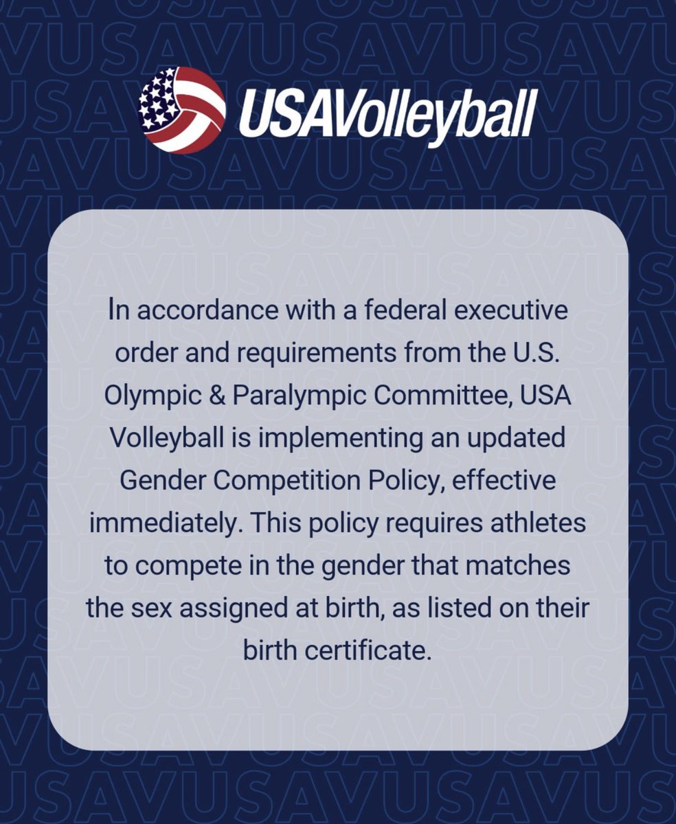 macypetty0416's tweet image. You see, I’m torn. I wish I could celebrate harder.
In my last 6 years of advocacy, USA Volleyball was the one that meant the most. They’re the reason I got involved.
When I saw their post claiming to comply with President Trump’s EO, I nearly cried. But then I actually read…