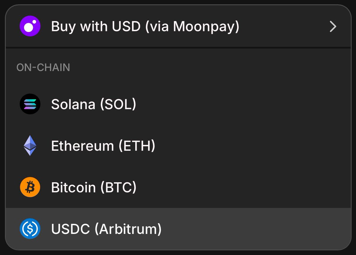 dexorgexchange's tweet image. Deposits on DEX hit different
Send assets from Solana, Ethereum, Bitcoin or Arbitrum and get them instantly credited in your wallet
or buy crypto using USD (card, apple pay, bank) through @Moonpay integration
Onchain trading should start this easy