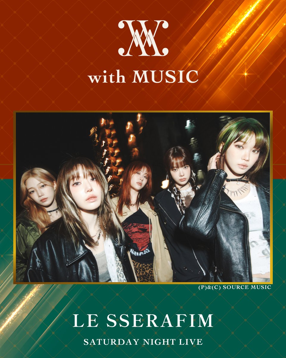 withmusic_fc's tweet image. 【楽曲発表💿 】
7/26(土)22時から放送📺
LE SSERAFIMが披露する楽曲は…
オリコンデイリー1位にランクインした最新曲「DIFFERENT」🦄✨
オンエアをお楽しみに…🌸🐯🐍🩰🐈
#withMUSIC
#LE_SSERAFIM
#LE_SSERAFIM_DIFFERENT
@le_sserafim_jp