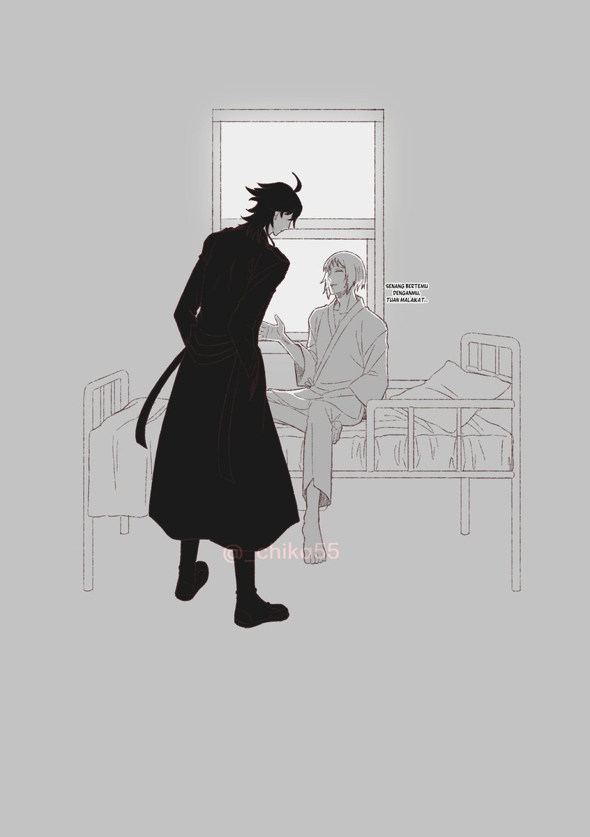 _chika55's tweet image. (Reupload)

fanart #suegiku Grim Reapper AU nya kak @iekiona 🧎