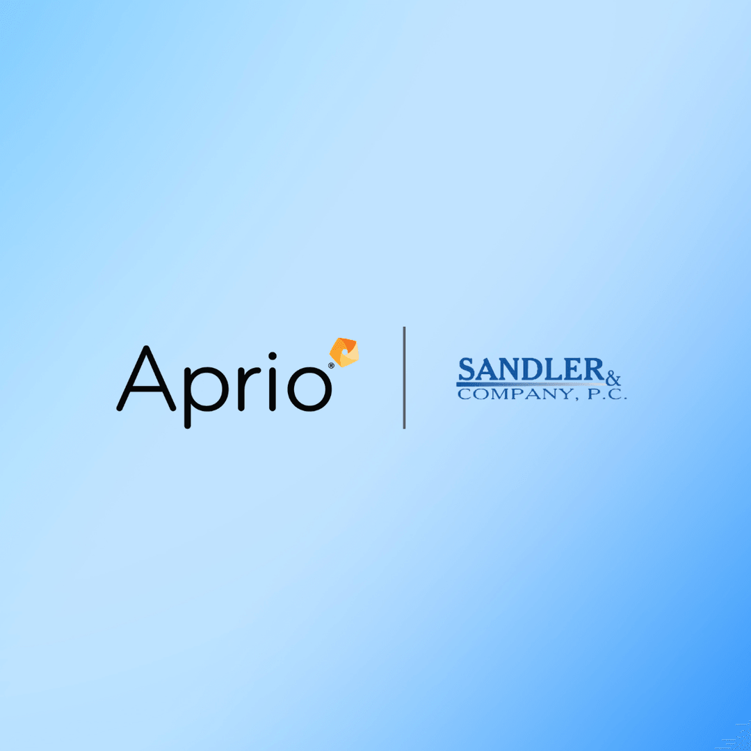 Welcome to #TeamAprio, Sandler &amp; Company, P.C.! I'm excited to be a part of the shift we'll see at Aprio as our capabilities in #FinancialServices doubles and as Aprio builds industry-specialized teams to deliver deeper insights, enhanced capabilities, and integrated solutions…