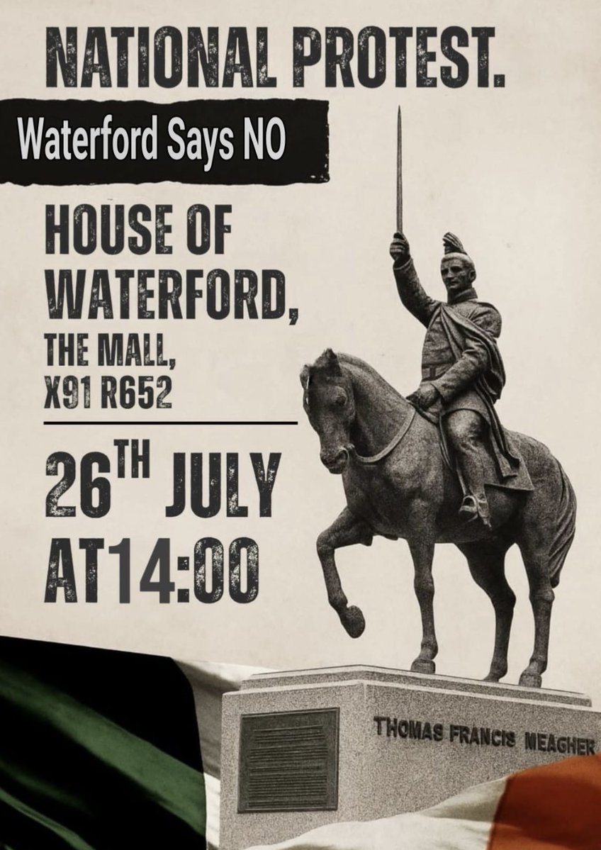 ericengy's tweet image. We have put every effort into hosting our fellow Irish men and women in Waterford tomorrow, it&apos;s the calm before the storm as they say and we are looking forward to seeing you all tomorrow.

Meeting point for March is the clock tower on the quay, follow the 🇮🇪

#NationalProtest