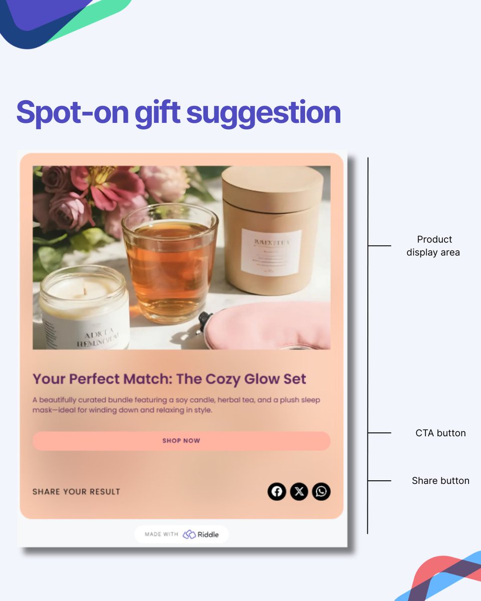 🎁 Struggling with indecisive shoppers?

Help them find the perfect gift with an interactive quiz.
Engaging, fast, and conversion-friendly - Riddle.com

#ecommerce #quizmarketing #giftguide