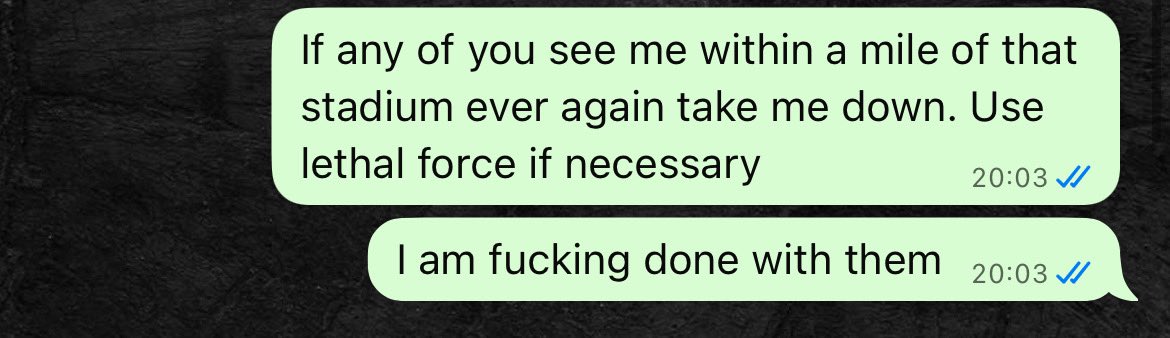 Seeing this post appearing on the timeline. Looked back at the group chat from the time…😂