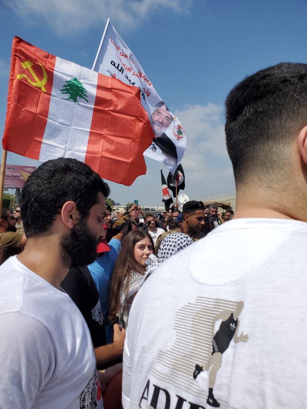 SamidounPP's tweet image. The struggling revolutionary Georges Abdallah has landed at Beirut Airport, on the free land of Lebanon, after 41 years in French prison, as crowds gather to welcome him home!