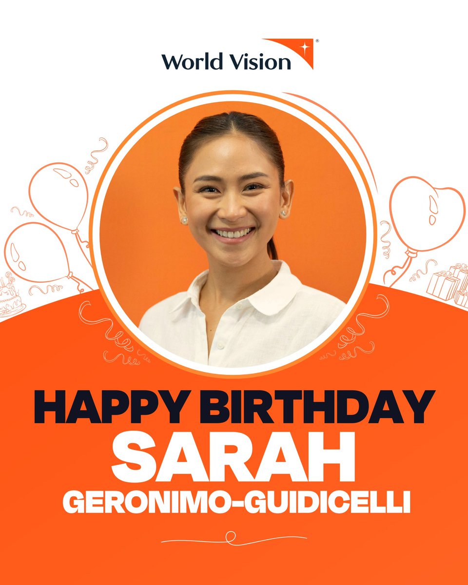 World Vision PH (@worldvisionph) on Twitter photo Happy Birthday, <a href="/JustSarahG/">Sarah Geronimo</a> 🥳
Your heart for others & your passion to use your talent for good continue to inspire us. Thank you for being a light to many & for supporting causes that bring hope to children & communities. 🫶🏻
May you be blessed as you bless others. Happy Birthday, <a href="/JustSarahG/">Sarah Geronimo</a> 🥳
Your heart for others & your passion to use your talent for good continue to inspire us. Thank you for being a light to many & for supporting causes that bring hope to children & communities. 🫶🏻
May you be blessed as you bless others.