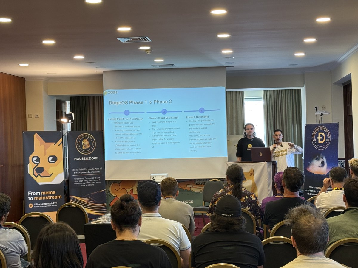 visionsbtc's tweet image. Having been at the @dogecoin Hackathon, I’ve seen first-hand:
People building real utility.
The @DogeOS team pushing boundaries.
A culture not gatekept by maxis, but driven by builders who just want to do good.
Bitcoin will always be digital gold.
But Doge? That’s the people’s…